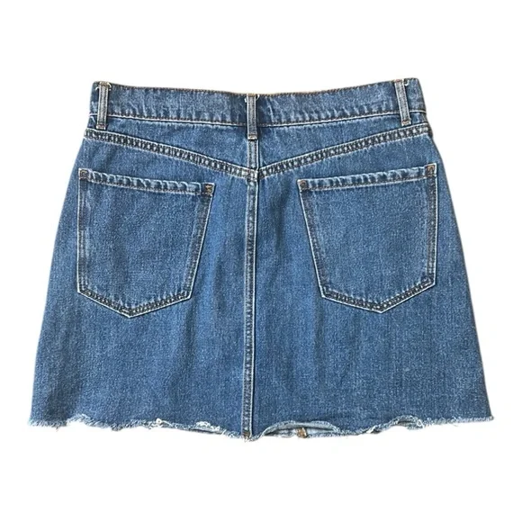 Old Navy Women’s Cotton Denim Mini Skirt Casual Size 6 - Picture 2 of 10